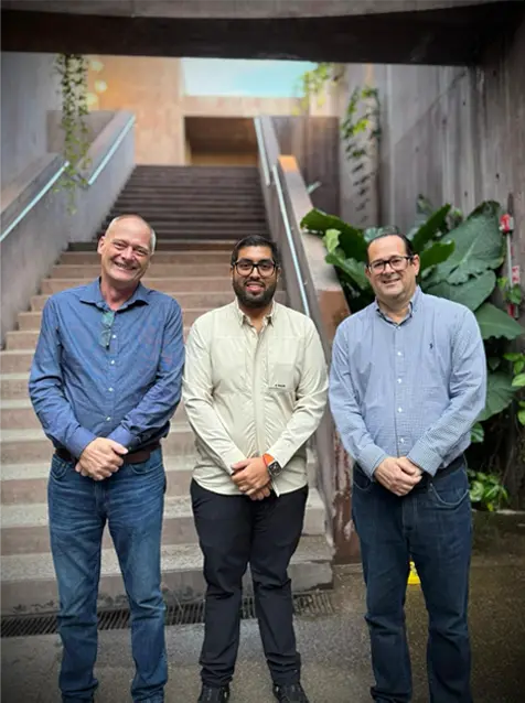 Three guests at the opening event at Gran Acuario Mazatlán